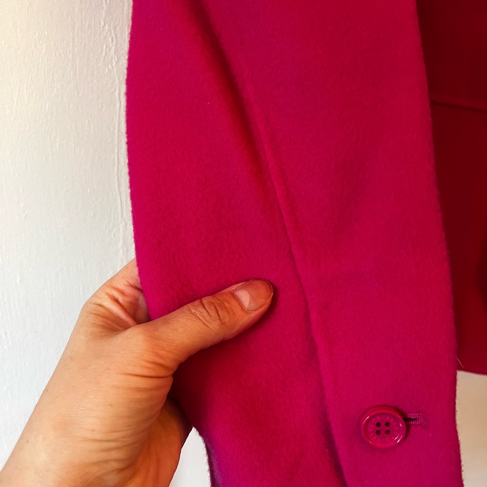 Talbots Pink Ruffle collar Blazer - Picture 6 of 8